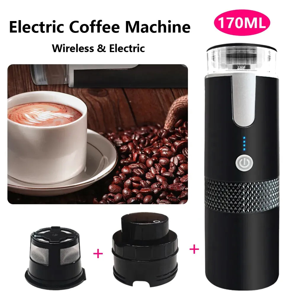 Grinder Coffee Dripper Portable Electric Maker Milk Frother Mixer Mach